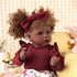 BABESIDE 3 Pcs Reborn Baby Doll Clothes for 17-22 Inch Dolls, Floral Pattern Accessories for Girls