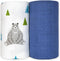NOOVIA 2-Pack Baby Muslin Swaddle Blankets, Cotton, Extra Large 43x47 inch, Bear Forest