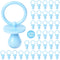 36 Plastic Pacifiers for Baby Shower Game, 2.75 Baby Shower Pacifiers, Blue