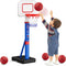 HYES Toddler Basketball Hoop, 55" Height Adjustable Basketball Hoop for Kids 3-5,