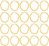 jojofuny Doll Mini Gold Necklaces Chains, Dress Up Necklace Chains for DIY Doll Decor, 25pcs