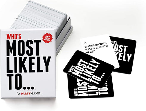 DSS Games Who's Most Likely to... Kinda Clean Family Edition, A Fun Party Game.