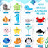 Libima 150 Set Pcs Mini Stuffed Animals Sea Animal Fruit Plush Keychain for Carnival Birthday Classroom Prizes