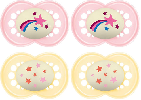MAM Original Baby Pacifiers 6-16 Months,Binky for Newborn Babies,BPA-Free Skin Soft Silicone