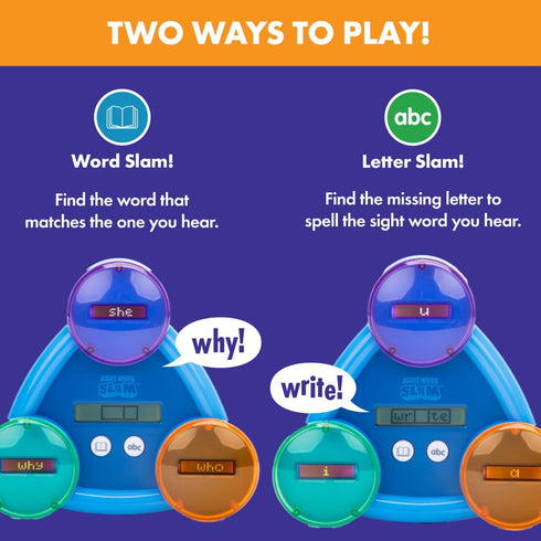 Educational Insights Sight Word Slam - Electronic Learning Games for Kids 5+, Fun Sight Words Games