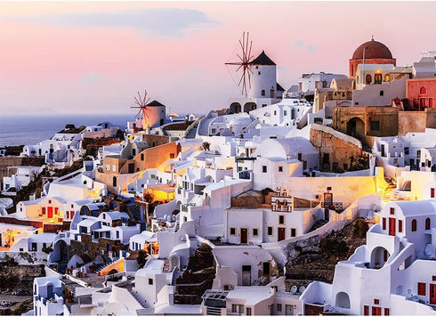 MaxRenard Game Jigsaw Puzzle, 1000 Pieces for Adults, Santorini Landscape, Family Toy