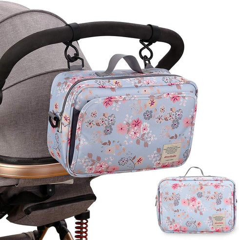 MOMIGO Baby Diaper Caddy for Outdoor - Tote Baby Stroller Bag Nursery