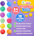 24 Pack Squishy Stress Balls for Kids - Dough Squishy Fidget Toys for Anxiety Relief, Classroom Prize Party Favors Bulk