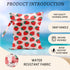 CFGBFDGH 12x10 Inch, Strawberry Wet Bags Fruits Waterproof Travel Laundry Bags, Pink Reusable Wet Dry Bag for Swimsuit