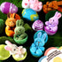 Sumind 48 Pieces Prefilled Easter Eggs with Plush Animals, 3 Inch Plastic Eggs for Easter Party Hunt Game