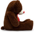 Huge Teddy Bear Stuffed Animal - Giant Plush Teddy Bear with Red Ribbon Bow, 36 inch Chocolate