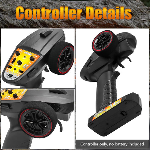 2 1 3CH 2.4GHz SCX24 GOUPRC in ESC & Receiver with RC Transmitter ESC Remote Controller Receiver Combo for Axial RC Car