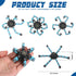 Foilswirl 72 Pcs Funny Sensory Fidget Toy Bulk for Kids Transformable Chain Robot Finger Toys Stress Relief Spinner DIY