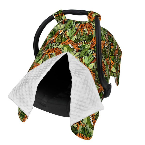 Hcpwzrf Bengal Tiger Jungle Baby Car Seat Cover & Nursing Cover - Breathable