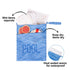 ALVABABY 2pcs Superior Waterproof Wet Dry Bags, Reusable with Two Zippered Pockets for Baby Cloth Diapers, Travel, Beach