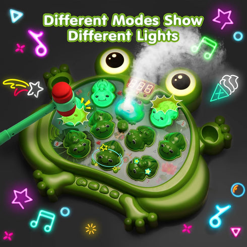 HopeRock Toys for 2-5 Year Old Boy, Toddler Whack A Frog Game with 5 Modes, 45 Levels, Baby Toy Gifts for Early Learning