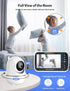 GoodBaby 2-Way 8 30-Hour Life960ft Baby Monitor with Camera and Audio - No WiFi, Remote Pan-Tilt-Zoom, Night Vision