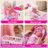 Set 12.5" 28 3-5 4-6 5-7 Baby Doll Stroller Play with Baby Dolls, Pcs Pretend Role Play Doll Accessories Including