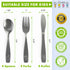 12 Piece Stainless Steel Kids Silverware Set - Child and Toddler Safe Flatware - Kids Utensil Set - Metal Kids Cutlery Set Includes 4 Small Kids Spoons, 4 Forks & 4 Knives by CHILLOUT LIFE