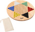GSE Games & Sports Expert 15" Jumbo Oak Wood Chinese Checkers Board Game Set with Colorful Marbles