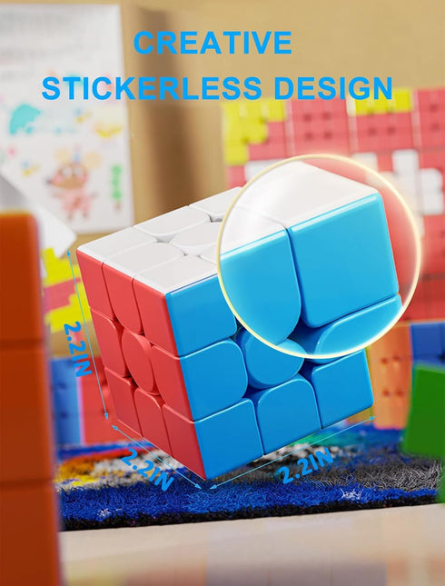 20 Pack 3x3 Set 3x3x3- CFMOUR Speed Cube - Stickerless Magic Cubes Bundle Fast Turning Birthday Party Easter Valentines