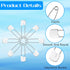 Xinjoduz 100 1.6 Inch Pieces Diaper Pins for Cloth Diapers, Plastic Head Baby Safety Pins with Locking Closures
