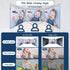 JUAN 100% 3500mAh 1000ft 2-Way Baby Monitor with Camera and Audio, No WiFi Private, Long Battery, Range Connection
