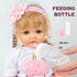 7 Set 17-22 Inch PEDOLLTREE Reborn Baby Dolls Clothes Girl Outfit Accessories Pink Tutu Pcs for Reborn Doll Newborn