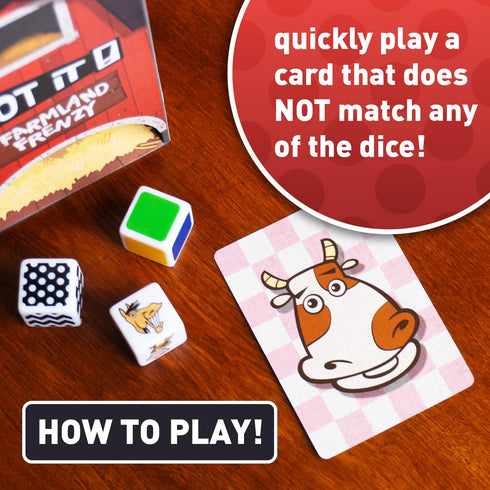 Farmland 3+ 6+ Not It Frenzy Card Game | Fast-Paced Family Party Game for Kids & Adults | Fun Travel Card Game