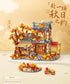 MEIEST Set,Chinese Autumn House Building Blocks Style Particle Construction Building Bricks Toy,Harvest Season Home