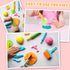 10 Dough Tools Piece Plastic Dough Tools for Kids with Rollers, Rolling Pins, Scissors