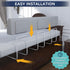 FigTime 51", 3-Bracket) Bed Bumper for Toddlers, Foam Bed Rail for Toddlers, Toddler Bed Rail Bumper, Soft Safety Bed