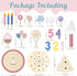 Sets 2 3 4 5 Wooden Birthday Party Cake Play Food for Toddler Year Old Girls Boys Kids Kitchen Accessories Pretend Play