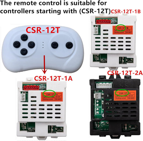 CSG-1A 2.4G Bluetooth Remote Control for Kids Powered Ride On Car, Remote Controller Transmitter Accessories for