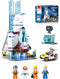 City Space Launch Center Building Set, Rocket Launchpad Building Kit with 4