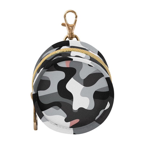 YETTASBIN Camo Portable Pacifier Holder Case with Metal Hook Buckle & Zipper for
