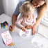 FIONUPI 55 1 22 22 10 Pcs Baby Bibs Decorating Kit Includes Wooden Pink Bow Baby Shower Game Sign DIY White Bibs Bow