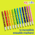 Sets Set 12 Set International Arrivals Double Sided Erasable Marker for Kids Happido, of Chisel Tip Non Toxic Markers