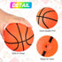 Leitee 30 Pcs Mini Basketballs with Pump 6 Inch Colorful Indoor Outdoor Replacement