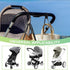 Augwontior 2 Pack Stroller Hooks for Bags, Non-Slip Stroller Clips and Hooks, Adjustable Stroller Carabiner Clip, Baby