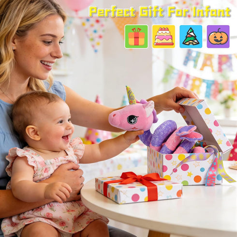 0-12 5-in-1 Musical Car Seat Toy for Babies Months Girl, Sensory Activity Hanging Toy Stroller Toy with Soothing Music