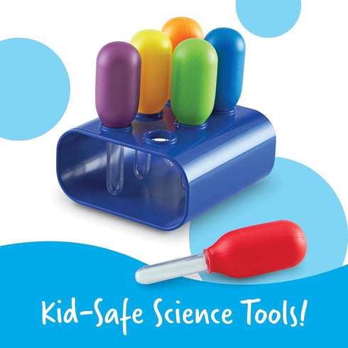 Learning Resources Jumbo Eyedroppers Set of 6 with Stand - Ages 3+ - Preschool Science Tools