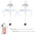 Philips Avent Natural Baby Bottles Sippy Cup Conversion Kit, 2-Count Silicone Spout Nipples, Weighted Straw, Handles