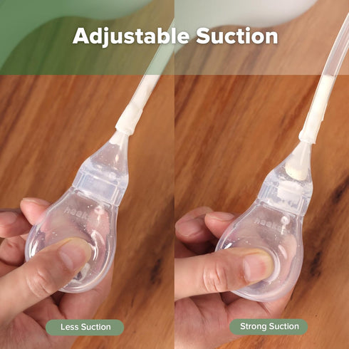 Bulb Haakaa Silicone Baby Nasal Aspirator | Nose Syringe | Easy-Squeezy Baby Nose Cleaner, Newborn Infant &Toddler
