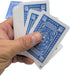 Economy Playing Cards - 2 Decks (Red and Blue), 2.3/8 inches by 3.3/8 inches, Plastic Coated for Poker and More
