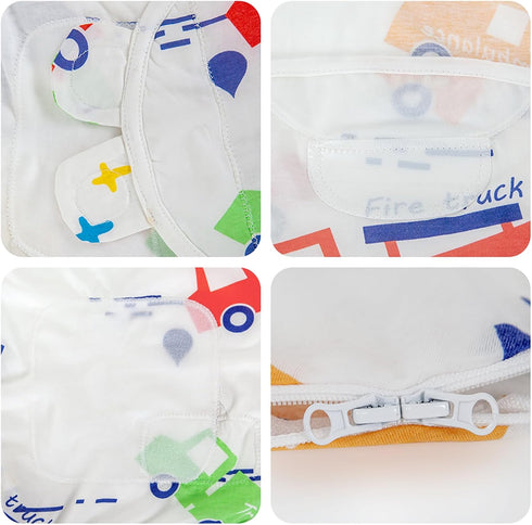 2-Way 1 Pack 3-6 HOUSBAY Baby Swaddle Blanket Boy Girl Super Soft Material Newborn Adjustable Swaddles Zipper Sleep