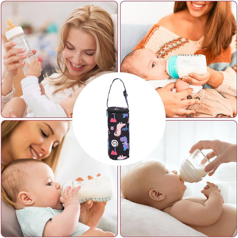 Generic 3.2x2.8x7.9cm Baby Bottle Warmer - Milk Cooler, Thermal Travel Bottle Carrier, Portable Feeding Organizer