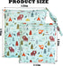 2PCS 14x12In 12x11In Wet Dry Bag for Cloth Diapers, Waterproof Reusable Wet Bag with Zippered Pockets, Washable