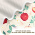 KICPOAY 30x40 Inch Swaddle Blanket for Apples with Leaves Baby Receiving Blanket Muslin Baby Swaddles Soft Cotton