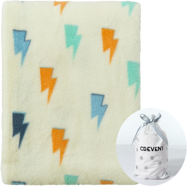 CREVENT 30''X40'' Soft Breathable Cozy Plush FleeceBaby Boys for Infants Toddlers' Bedding